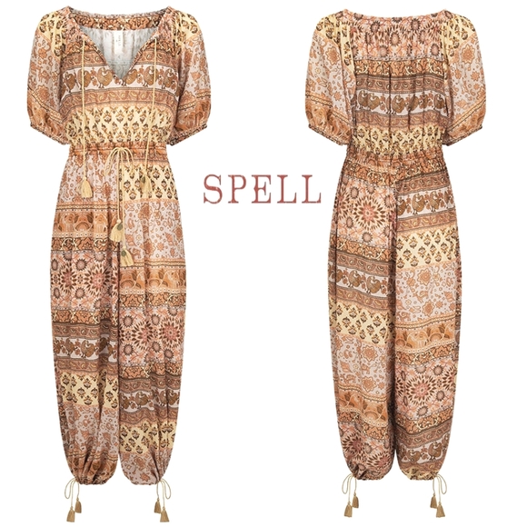 ISO SIZE SWAP SPELL Lovers Beach Jumpsuit BOHEME COLLECTION 24'/NEED XS HAVE SM - Picture 4 of 6